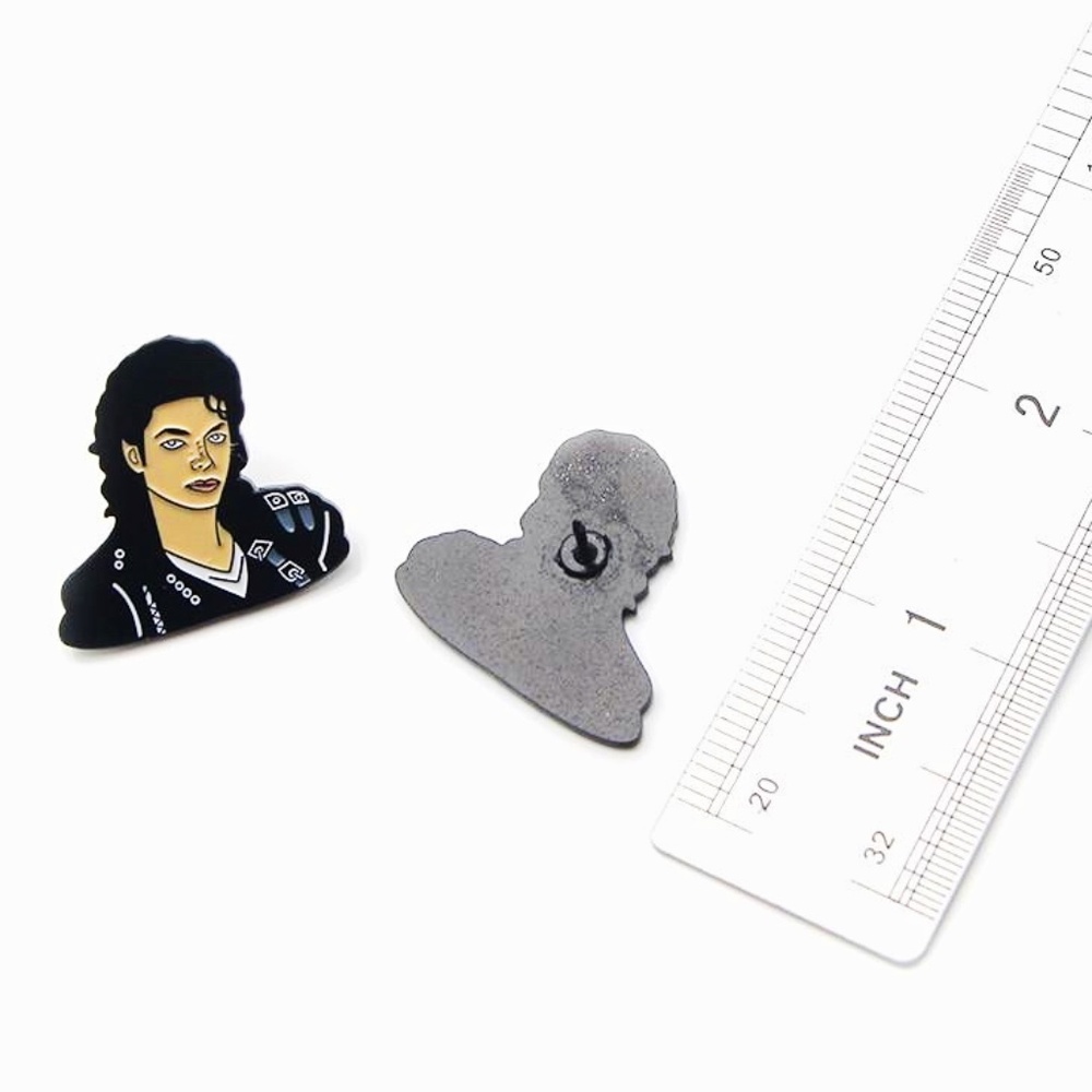 MICHAEL JACKSON ‘BAD’ALBUM COVER ENAMEL PIN LAPEL PIN BROOCH NWT - Picture 10 of 12